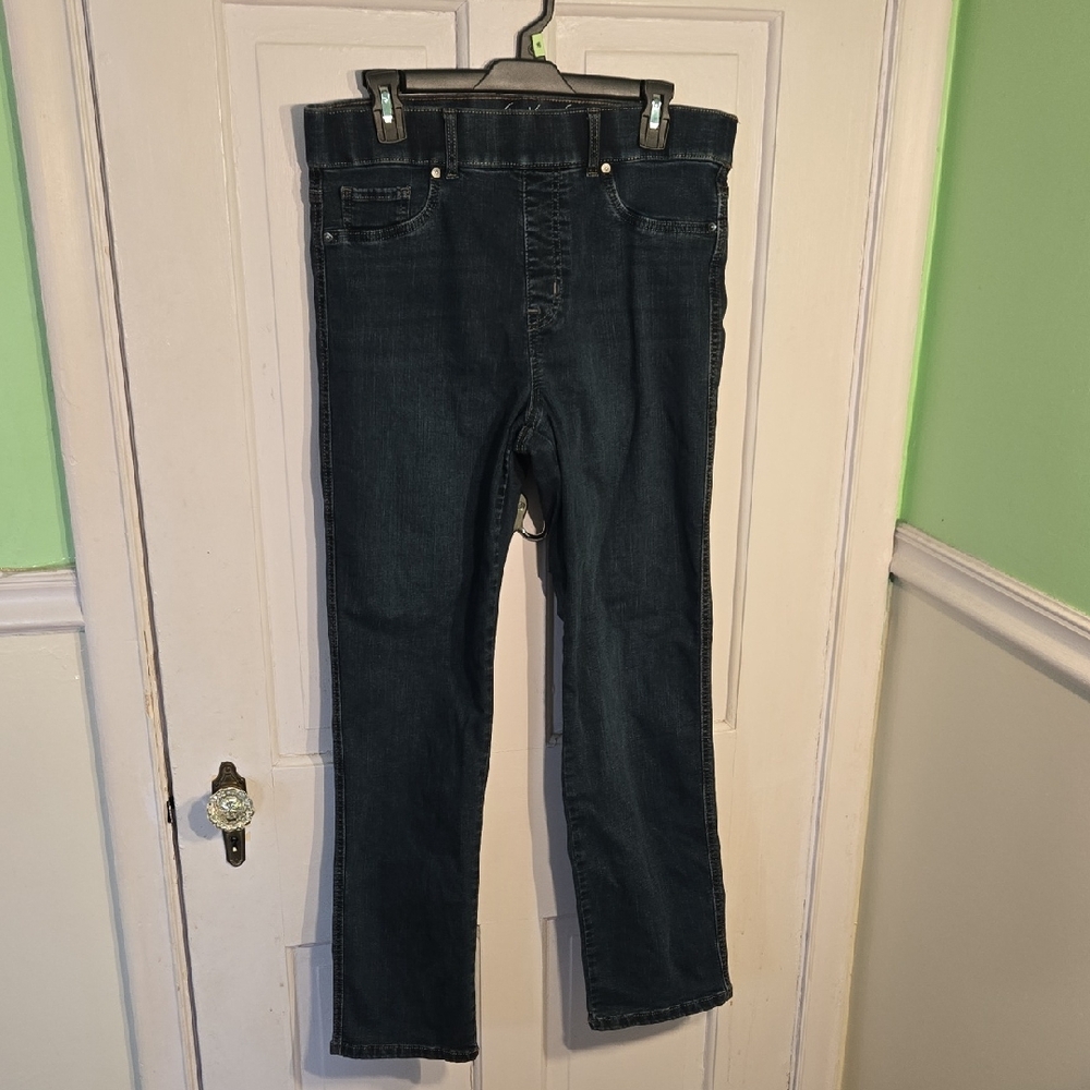 Gloria Vanderbilt Dark Blue Women's Slim Straight Jeans Size 12